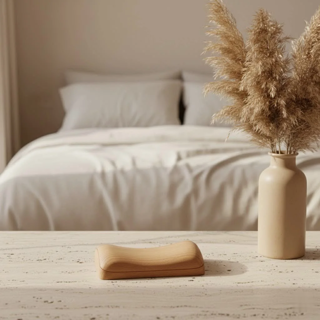 Ergonomic keyboard pad wrist rest on a desk